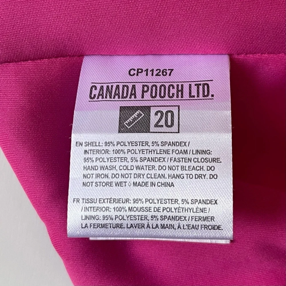 Canada Pooch High Tide Life Dog Jacket - Pink/Purple - Size 20